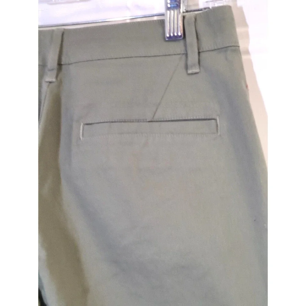 ASOS Chino Shorts Button Fly Womens 28" Waist Khaki Green New - Picture 5 of 10